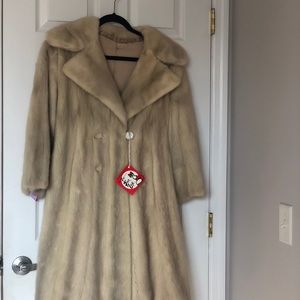 Vintage Blonde Mink Fur Coat